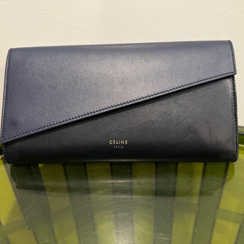 Celine dual colored wallet